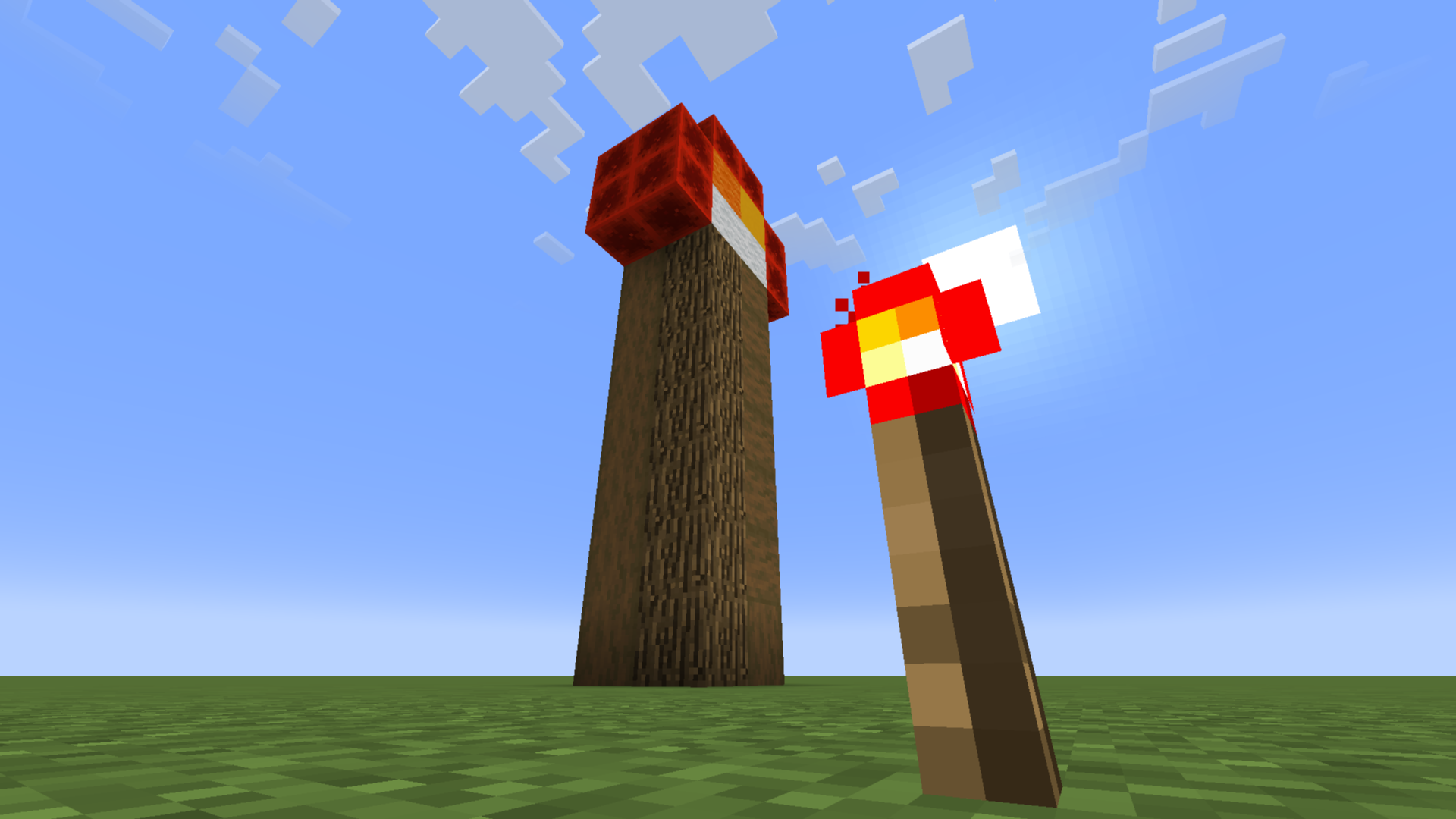 Redstone torch monument – key image